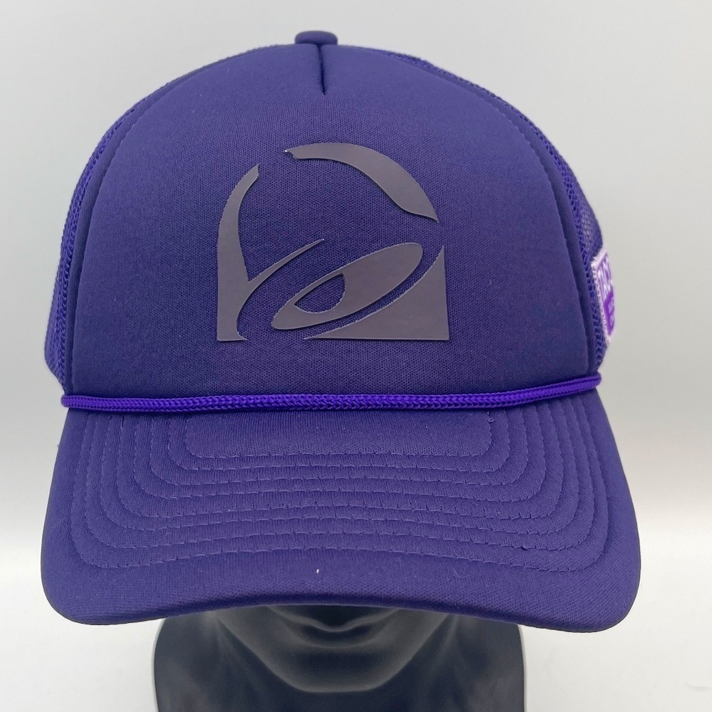 Taco Bell Live Mas Student Section Purple Snap Back Trucker Hat Limited Edition